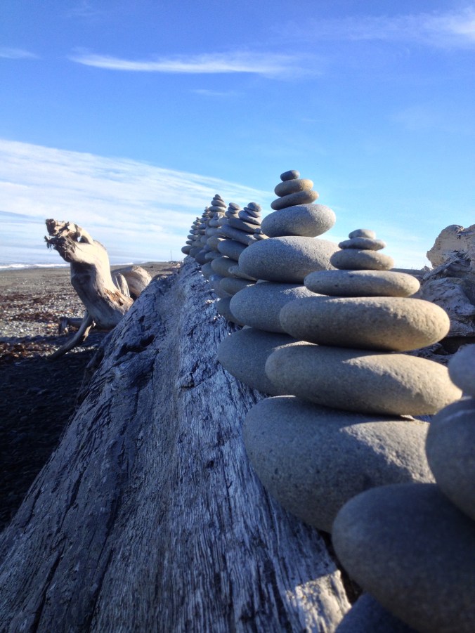 Beach art - Dungeness Spit