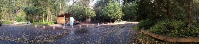 Panorama of entrance kiosk