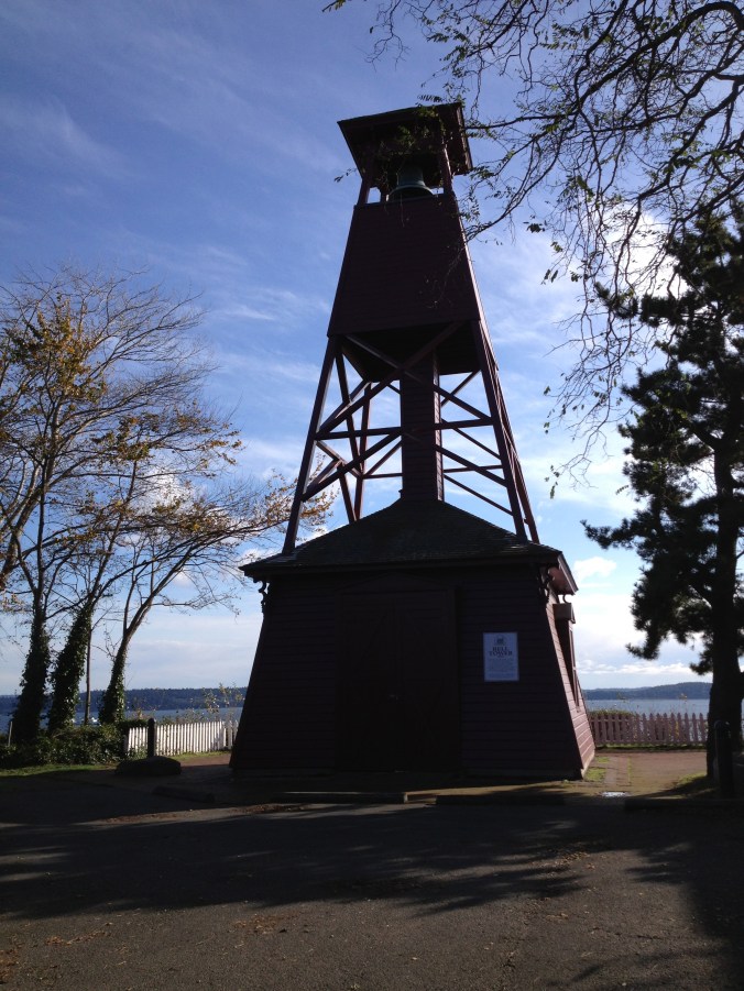 Bell tower in Port Townsend; it is the only one of its kind in the country.