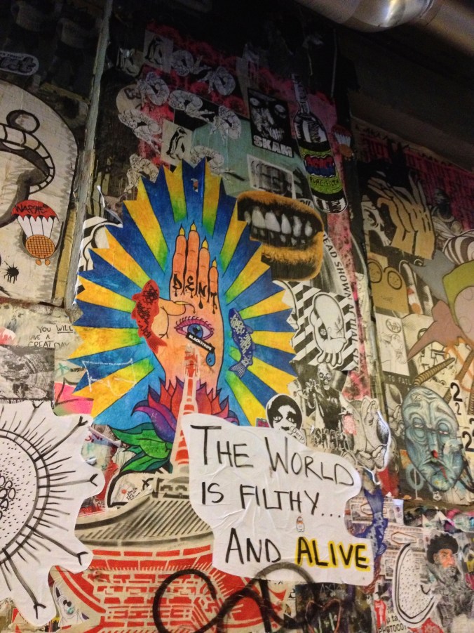 Wall Art in the alley near the Gum Wall