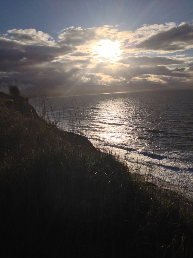 Sunset Over the Olympics - Dungeness National Wildlife Refuge