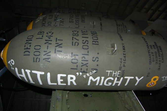 Bombs in bomb bay - B-17 Flying Fortress